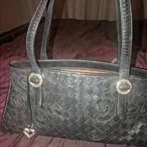 BRIGHTON HANDBAG DESIGNER COLLECTION BLACK LEATHER